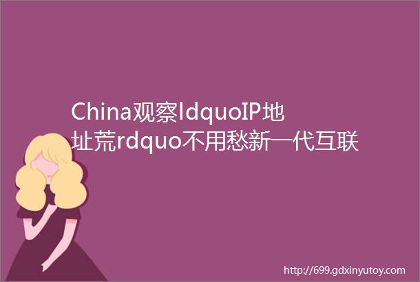 China观察ldquoIP地址荒rdquo不用愁新一代互联网IPV6来了