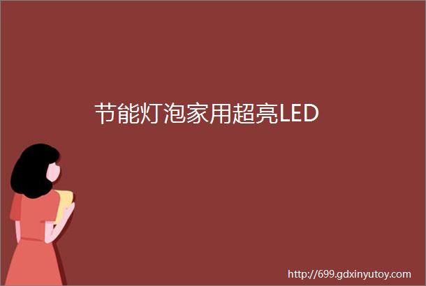 节能灯泡家用超亮LED